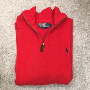 Men’s Red Polo Pullover. Size Medium